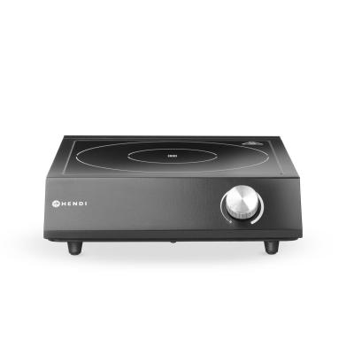 Sada: Indukční vařič 3500W + pánev + pánev na smažení, HENDI, Černá, 230V/3500W, 320x395x(H)95mm | 239889